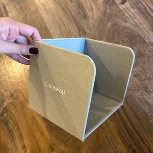 Caraway home storage organizer with magnetic side in grey